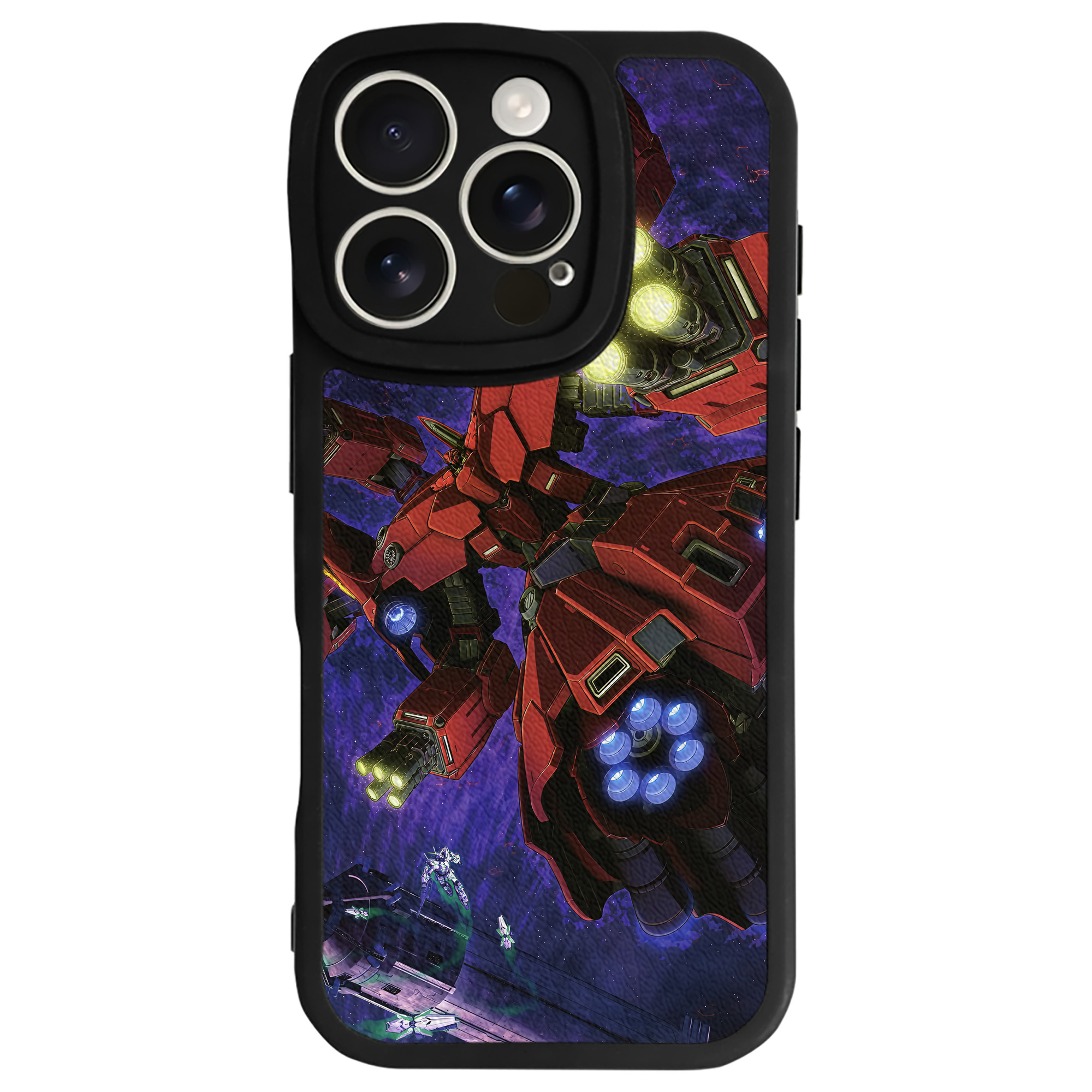 （画像用） 機動戦士ガンダム Mobile Suit Gundam 【iPhone 16シリーズ対応】シリコンスマホケース（レザー調） 材質：シリコン